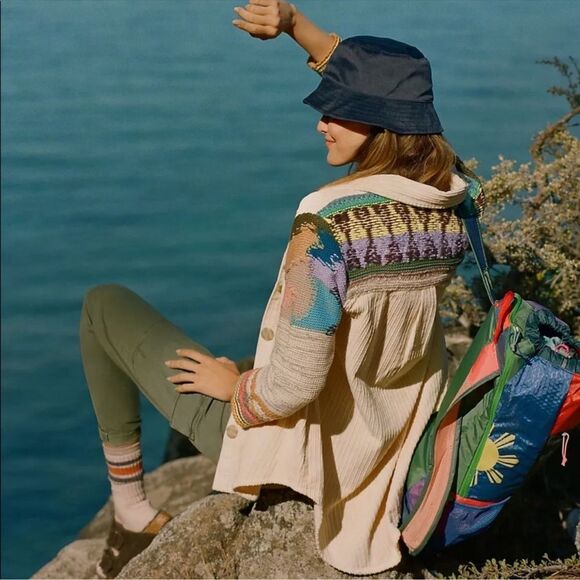 Anthropologie Pilcro‎ Easy Going Corduroy Shirt Jacket  CREAM Size Small NWT - Picture 1 of 10